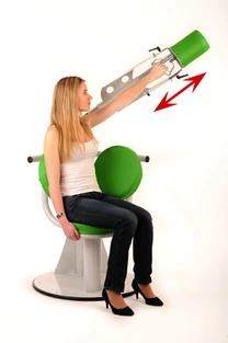 SCAPULEO : Position de trvail avec rotation médiale non douloureuse associée